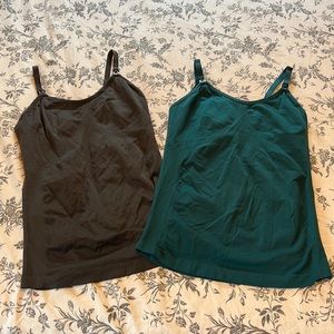 Set of (2) Nursing Breastfeeding Maternity Tanktops